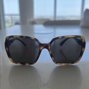 CHANEL Brown Sunglasses Classic Tortoiseshell Design